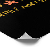 Der leaf Peeping Peepin' Ain'Not Easy Leafer Herbs Poster (Ecke)