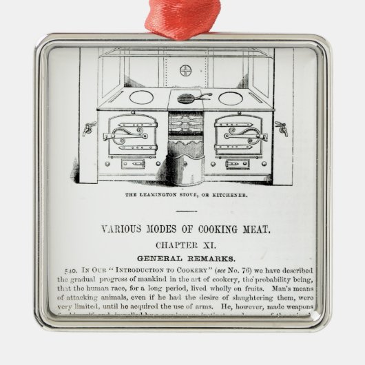 Der Leamington Ofen oder Kitchener Silbernes Ornament (Vorne)