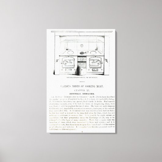 Der Leamington Stove oder Kitchener Leinwanddruck (Vorderseite)