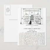 Der Leamington Stove oder Kitchener Postkarte (Vorne/Hinten)