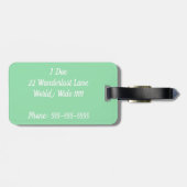 Der Leben-Gepäckanhänger Gepäckanhänger (Rückseite horizontal)