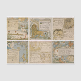 Der lebendige Artist der Vintagen Aesop's Fables B Seidenpapier