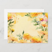 Der lebendige Aster Garden in Sonnenlicht Postkarte (Vorne/Hinten)