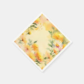 Der lebendige Aster Garden in Sonnenlicht Serviette (Ecke)