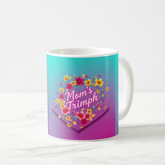 Der lebendige Blumentriumph der Mama Kaffeetasse (VorderseiteRechts)