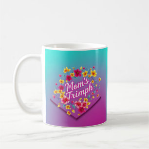 Der lebendige Blumentriumph der Mama Kaffeetasse