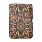 Der lebendige Cyan "Aztec Dream" Muster Plush Bath Badematte (Vorderseite Vertikal)