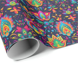 Der lebendige Diwali-Garten von Whimsy Geschenkpapier