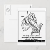 Der lebendige Lobster Postkarte (Vorne/Hinten)