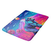 Der lebendige Neon Gorilla in einem surrealen Dsch Badematte (Schrägansicht)