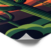 Der lebendige saguaro Nationalpark Poster (Ecke)