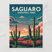 Der lebendige saguaro Nationalpark Postkarte (Vorderseite)