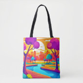 Der lebendige Sunset City Park Tasche (Vorderseite)
