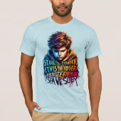 Der lebendige T - Shirt Jugendkunst (Vorderseite)