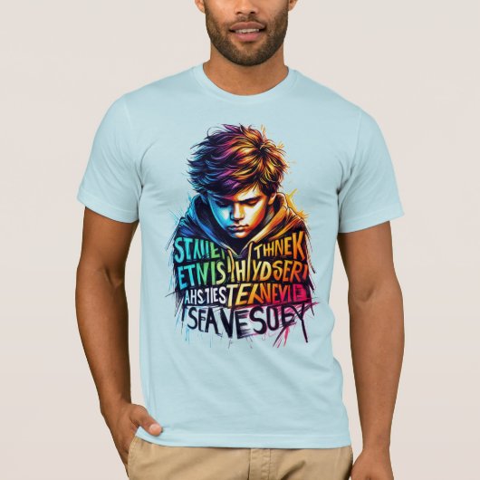 Der lebendige T - Shirt Jugendkunst (Vorderseite)