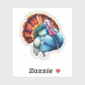 Der lebendige türkische Pride Art Classic T - Shir Aufkleber (Blatt)