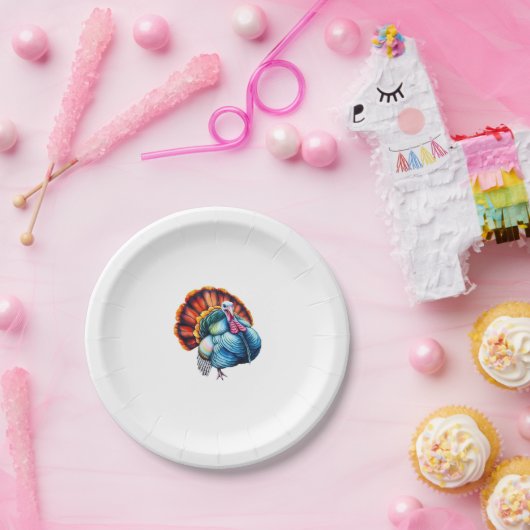 Der lebendige türkische Pride Art Classic T - Shir Pappteller (Party)