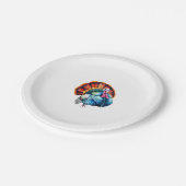 Der lebendige türkische Pride Art Classic T - Shir Pappteller (Schrägansicht)