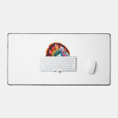 Der lebendige türkische Pride Art Classic T - Shir Schreibtischunterlage (Tastatur & Maus)