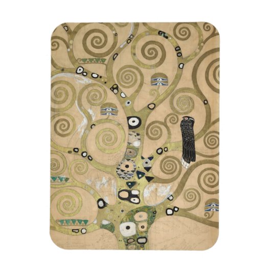 Der Lebensbaum, Gustav Klimt Ölgemälde Magnet (Vertikal)