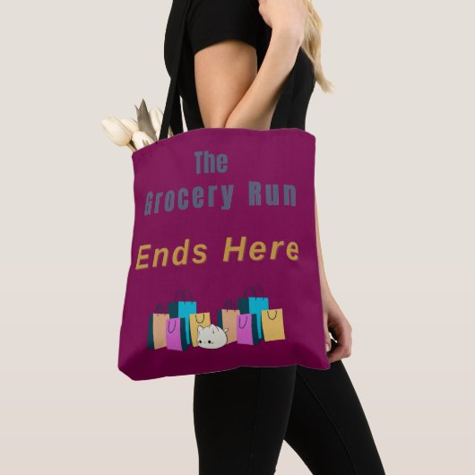 Der Lebenslauf endet hier Tasche (Von Nahem)