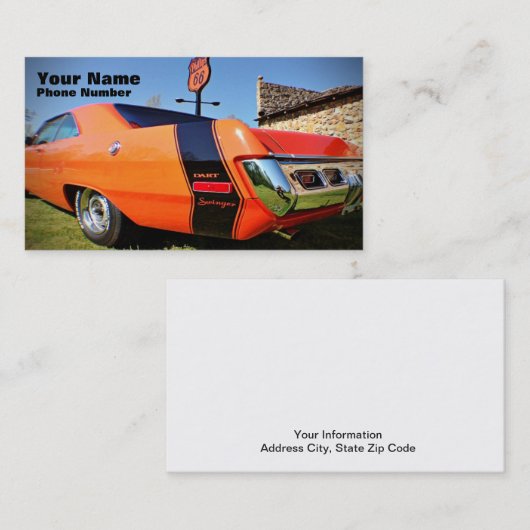 Der lebenslustige Typ Visitenkarte (Vorne/Hinten)