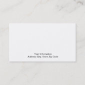 Der lebenslustige Typ Visitenkarte (Rückseite)