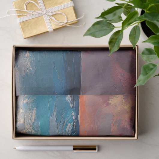 Der lebhafte Flamingo am Strand Seidenpapier (Geschenk)