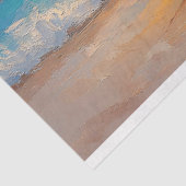 Der lebhafte Flamingo am Strand Seidenpapier (Ausschnitt)