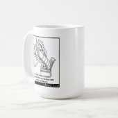 Der lebhafte gelehrte Hummer Kaffeetasse (Vorderseite Links)