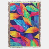 Der lebhafte Herbst hinterlässt Abstrakte Kunst Decke (Vorderseite Vertikal)