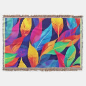 Der lebhafte Herbst hinterlässt Abstrakte Kunst Decke (Vorderseite)