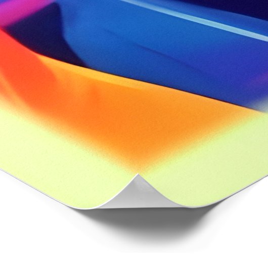 Der lebhafte Herbst hinterlässt Abstrakte Kunst Poster (Ecke)