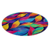 Der lebhafte Herbst hinterlässt Abstrakte Kunst Schneidebrett (Ecke)