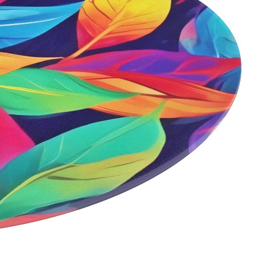 Der lebhafte Herbst hinterlässt Abstrakte Kunst Schneidebrett (Ecke)