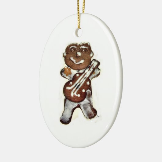 Der Lebkuchen-Mann Keramik Ornament (Links)