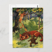 Der Lebkuchenjunge und der Fuchs Postkarte (Vorne/Hinten)