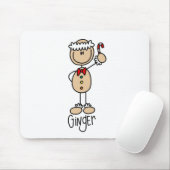 Der Lebkuchenmann-Mauspad Mousepad (Mit Mouse)