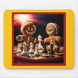 Der Lebkuchenmann schüttelt mit seiner Schwester Mousepad