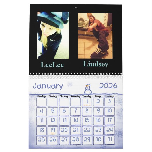 Der LeeLee und Lindsey Kalender (Jan 2026)
