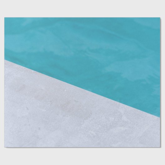 Der leere graue Boden am Pool Geschenkpapier (Flach)