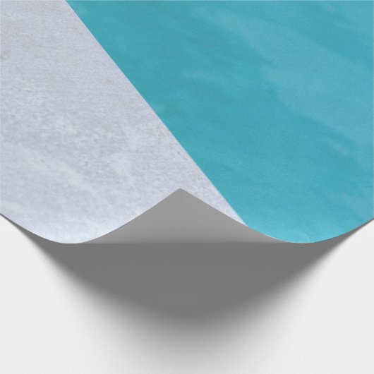 Der leere graue Boden am Pool Geschenkpapier (Ecke)