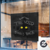 Der leere Halt zurück Fensteraufkleber (Café-Fenster)