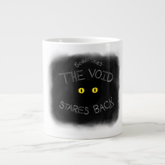 Der leere Halt zurück Jumbo-Tasse (Vorderseite)