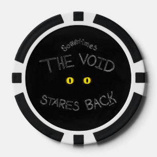 Der leere Halt zurück Pokerchips