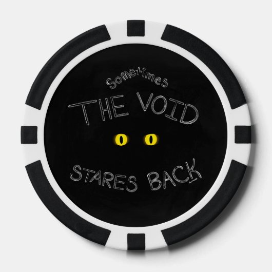 Der leere Halt zurück Pokerchips (Vorderseite)