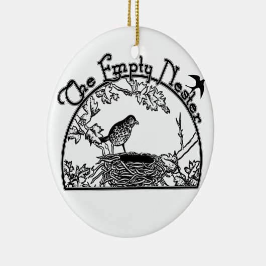 Der leere Nester Keramik Ornament (Rechts)