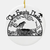 Der leere Nester Keramik Ornament (Hinten)