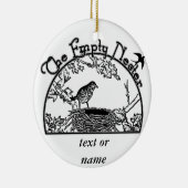 Der leere Nester Keramikornament (Rechts)