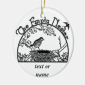 Der leere Nester Keramikornament (Links)